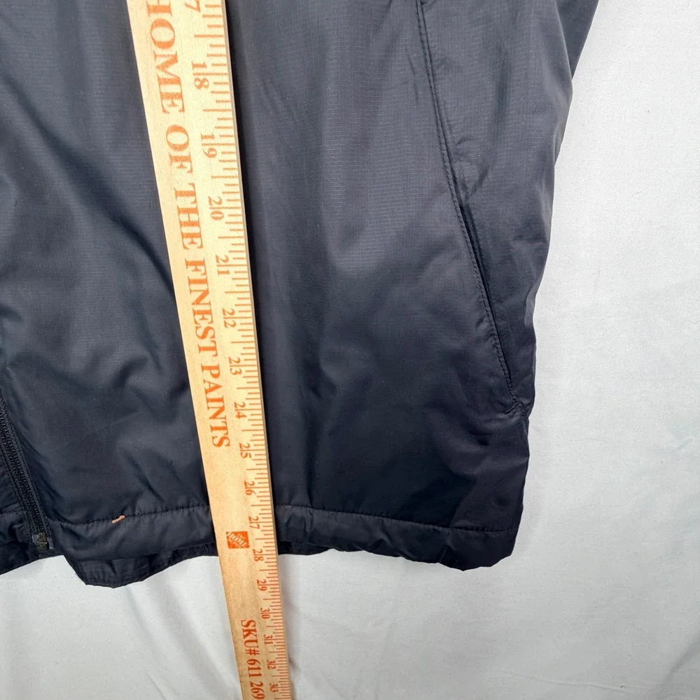 Marmot Full Zip Fleece Lined Vest XL Black Ripstop Shell Outdoor Hiking